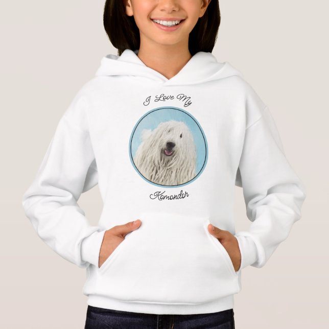 Pintura Komondor - Arte Perro Original Cuto (Anverso)