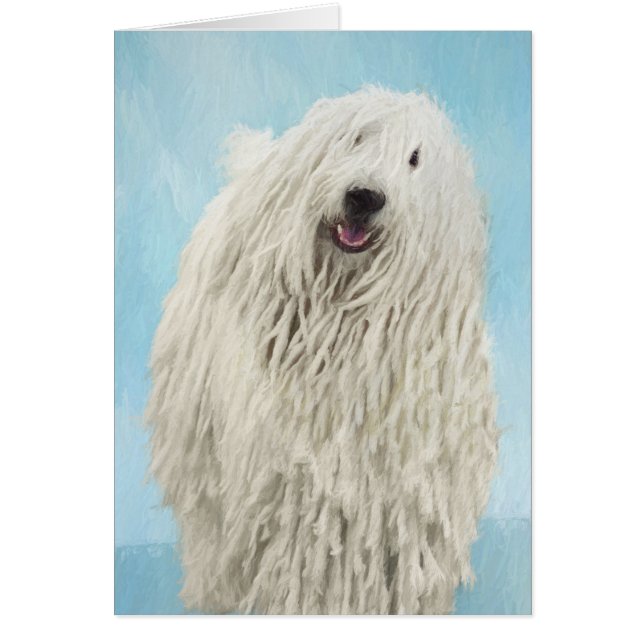 Pintura Komondor - Arte Perro Original Cuto (Frente)