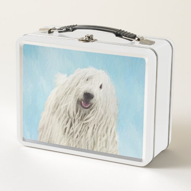 Pintura Komondor - Arte Perro Original Cuto (Anverso)