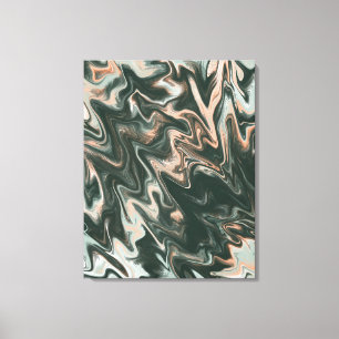 Pintura líquida de arte de mármol verde melocotón 