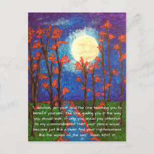 Pintura lunar~Paz como una postal de RIver
