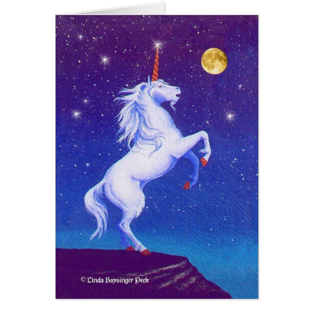 Pintura mágica de la Luna Llena del unicornio (Frente)