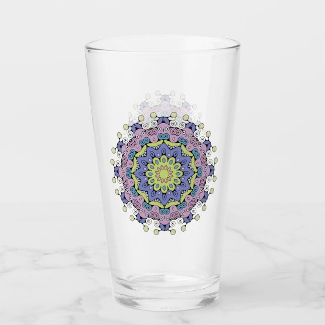 Pintura manual de Mandala Clock Face 2 (Anverso)