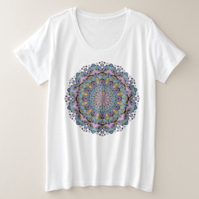 Pintura manual de Mandala Clock Face 3 (Anverso del diseño)
