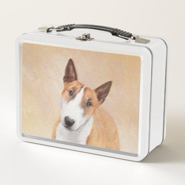 Pintura Miniatura de Bull Terrier - Cute Original  (Anverso)