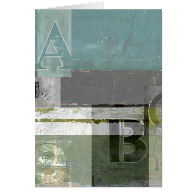 Pintura moderna con letras variadas (Frente)