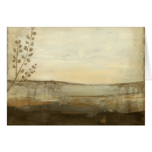 Pintura moderna de aceite de paisajes de atardecer (Anverso (Horizontal))