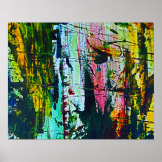 Pintura moderna de arte abstracto con efecto de cr