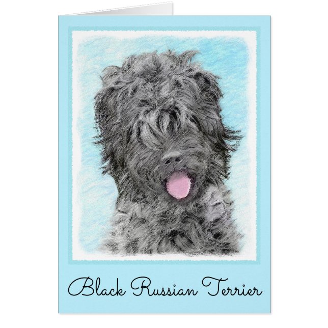 Pintura negra del territorio ruso - Perro original (Frente)
