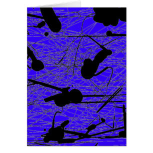 Pintura negra original de la salpicadura