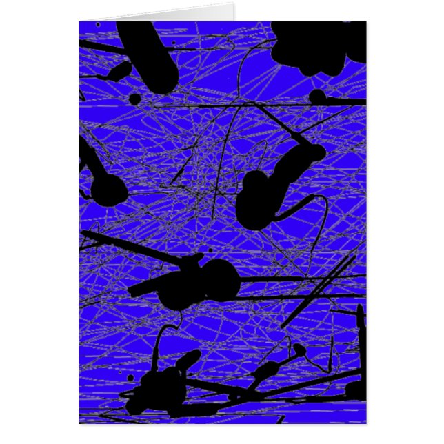 Pintura negra original de la salpicadura (Frente)