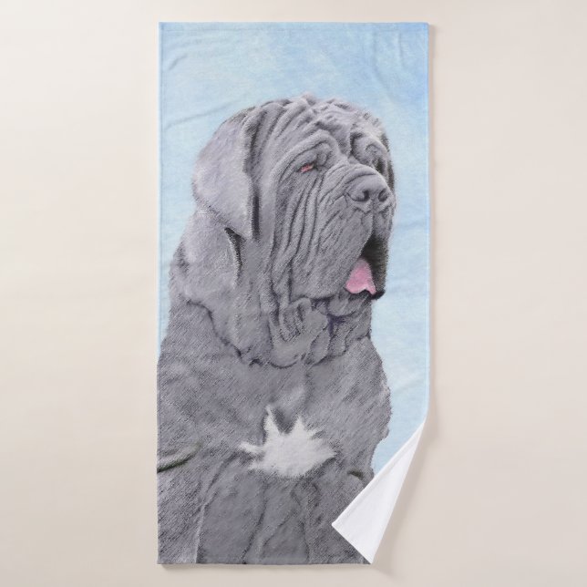 Pintura Neopolitana de Mastiff - Arte Perro Origin (Toalla de baño)