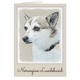 Pintura noruega de Lundehund - Arte original del p