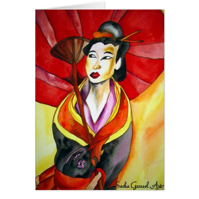 Pintura original de color Geisha (Frente)