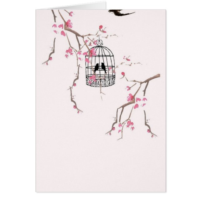 Pintura original de jaulas de cerezo (Frente)