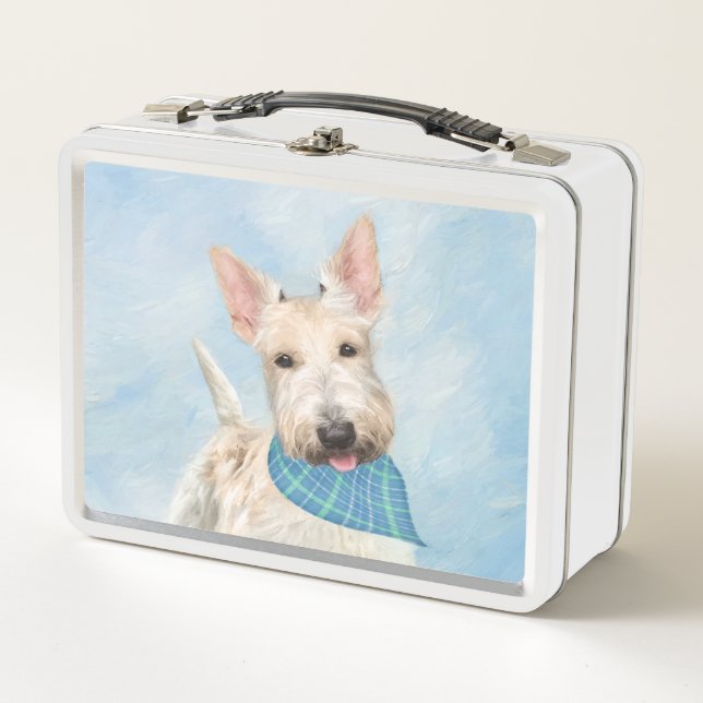 Pintura Original de Perro Wheaten Terrier Escocés (Anverso)
