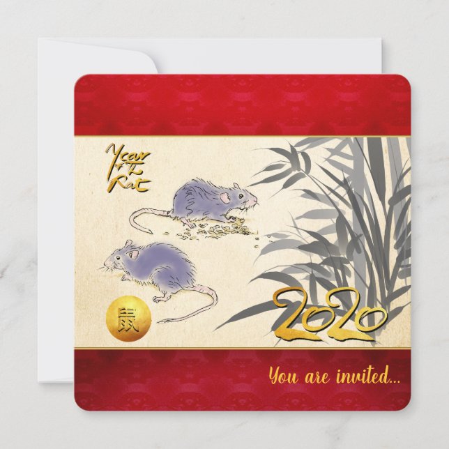 Pintura original de Rats Bamboo 2020 SFCI (Anverso)