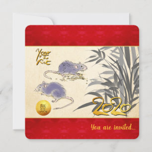 Pintura original de Rats Bamboo 2020 SFCI