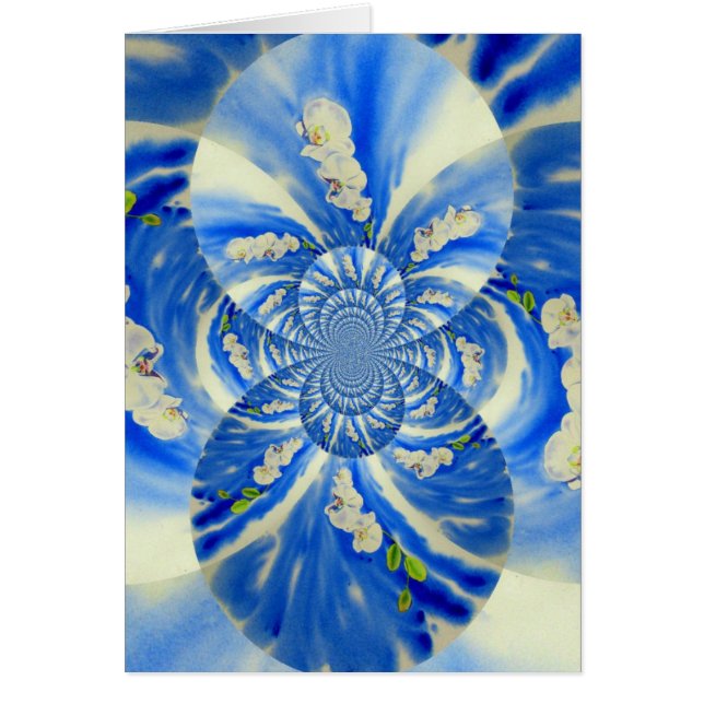 Pintura orquídea abstracta elegante (Frente)