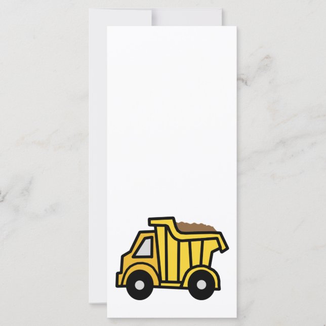 Pintura personalizado con un camión de construcció (Anverso)