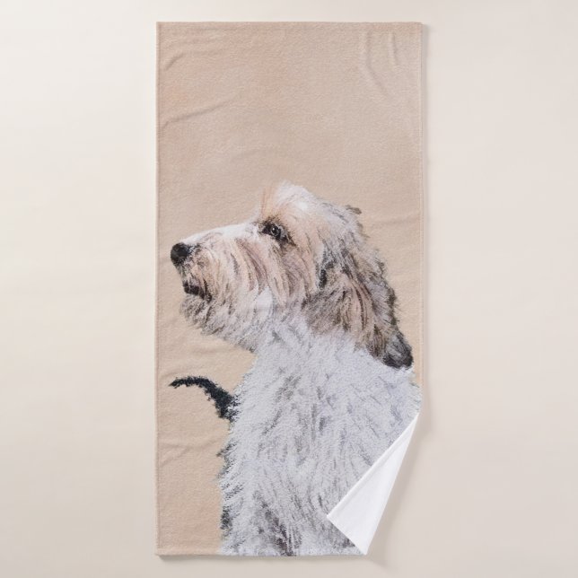 Pintura Petit Basset Griffon Vendéen - Arte de per (Toalla de baño)