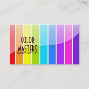 Pintura, pintador, construcción, tarjeta de visita