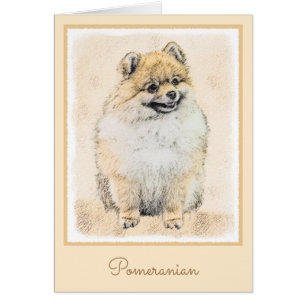 Pintura Pomerania (Naranja) - Arte Perro Original