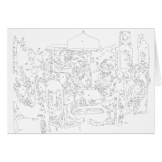 Pintura por números: Perros jugando con tarjeta de