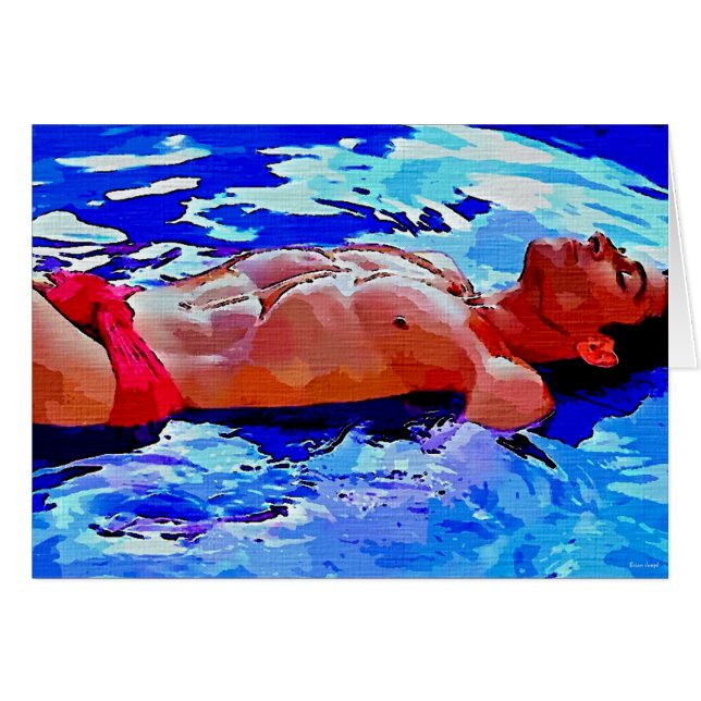 Pintura: Reflexiones en azul (Anverso (Horizontal))