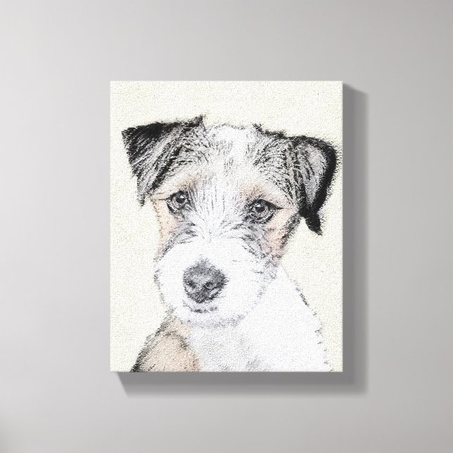Pintura Rusell Terrier - Arte Perro Original (Anverso)