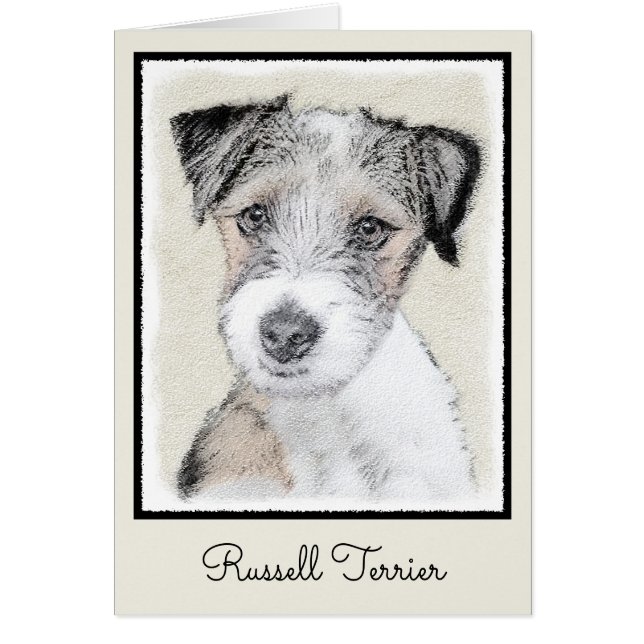 Pintura Rusell Terrier - Arte Perro Original (Frente)