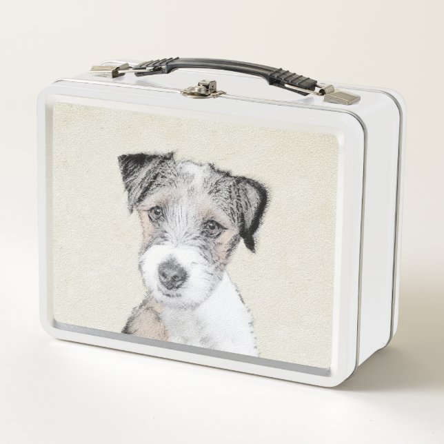 Pintura Rusell Terrier - Arte Perro Original (Anverso)
