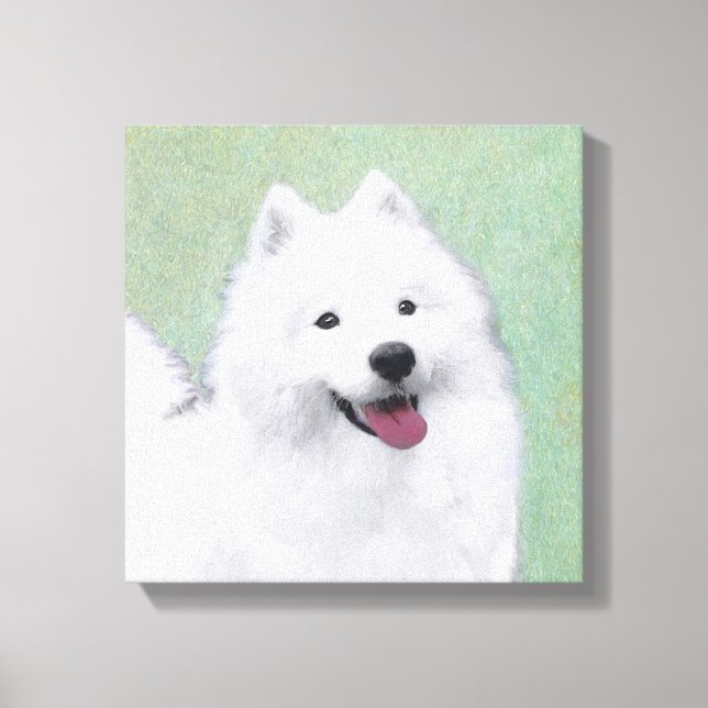 Pintura Samoyed - Arte Perro Original Cuto (Anverso)