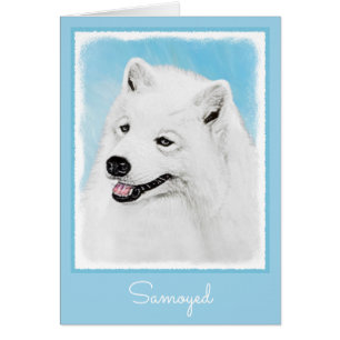 Pintura Samoyed - Arte Perro Original Cuto