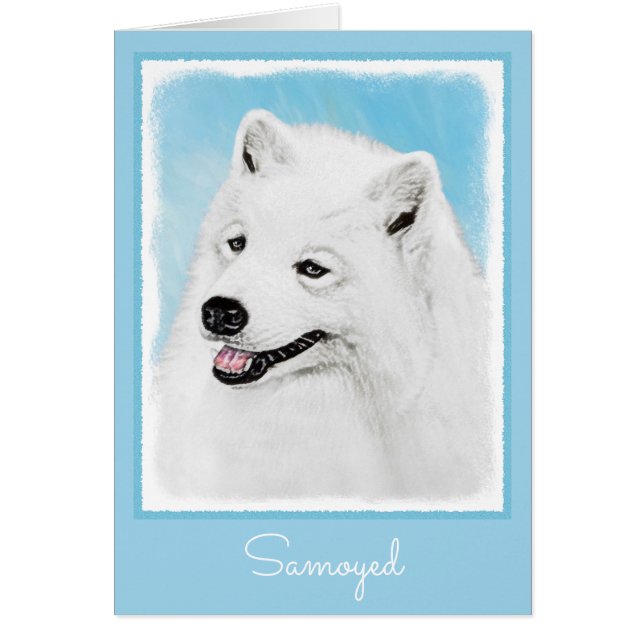 Pintura Samoyed - Arte Perro Original Cuto (Frente)
