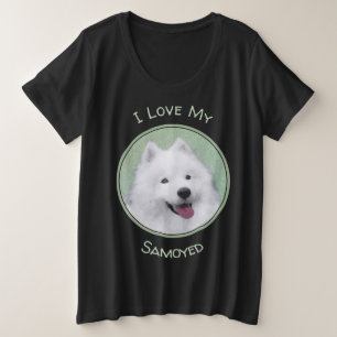 Pintura Samoyed - Arte Perro Original Cuto