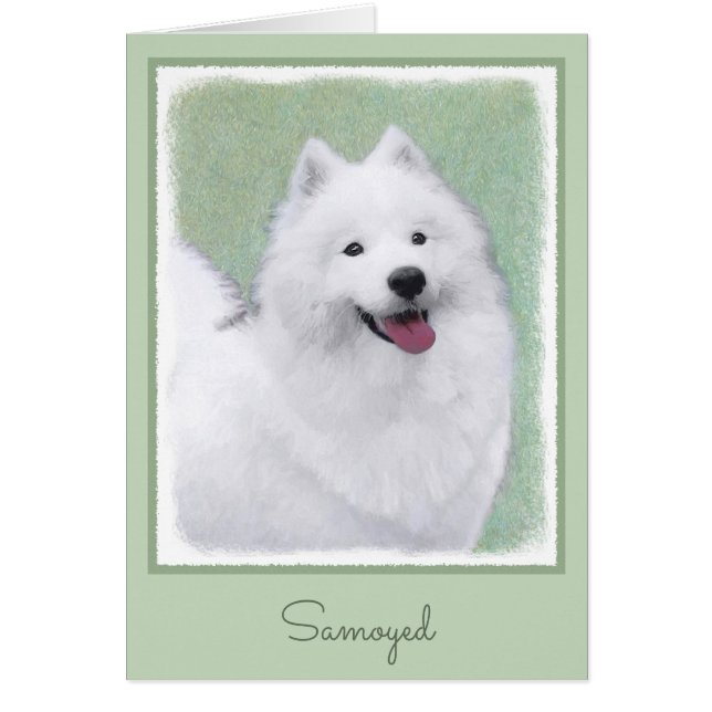 Pintura Samoyed - Arte Perro Original Cuto (Frente)