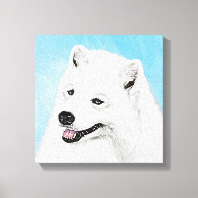 Pintura Samoyed - Arte Perro Original Cuto (Anverso)