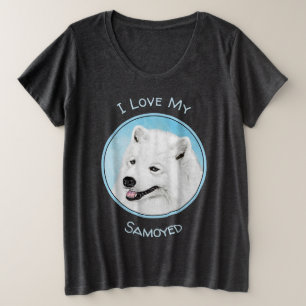 Pintura Samoyed - Arte Perro Original Cuto
