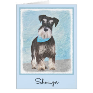 Pintura Schnauzer (en miniatura) - Perro original 
