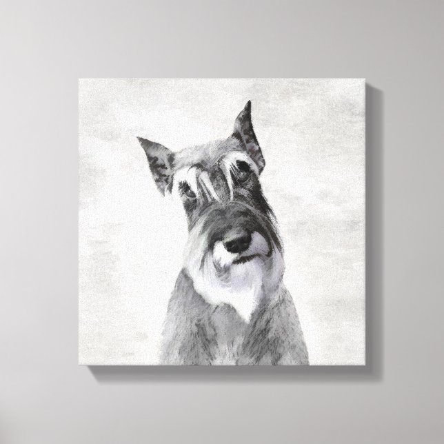 Pintura Schnauzer (gigante) - Arte de perros (Anverso)