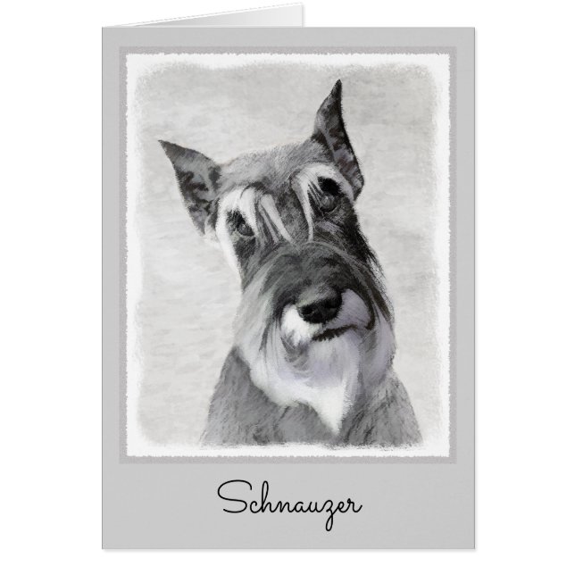 Pintura Schnauzer (gigante) - Arte de perros (Frente)