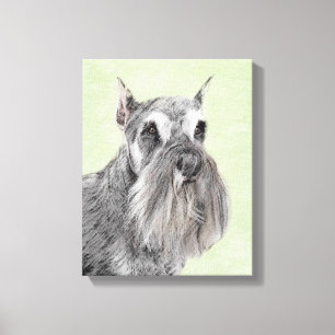 Pintura Schnauzer (gigante, estándar) - Arte de pe