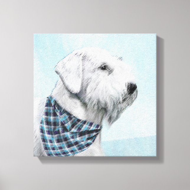 Pintura Sealyham Terrier - Arte Perro Original. (Anverso)