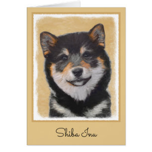 Pintura Shiba Inu (Negro y Tan) - Arte de perro