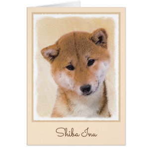 Pintura Shiba Inu (roja) - Arte Perro Original