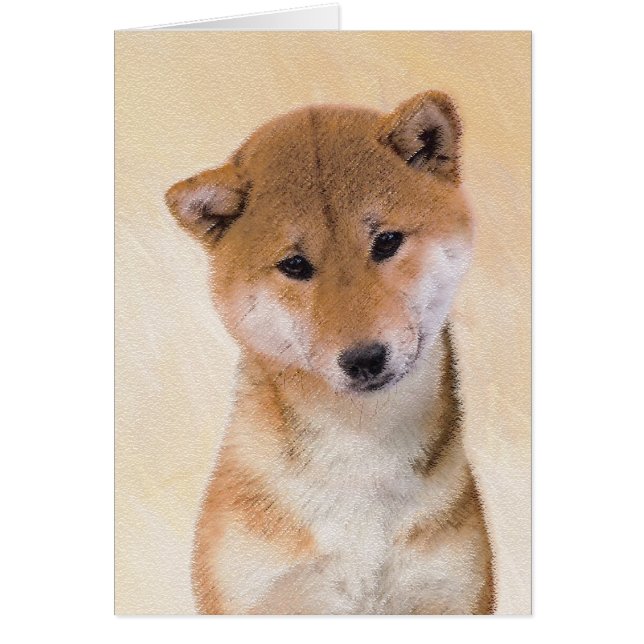 Pintura Shiba Inu (roja) - Arte Perro Original (Frente)
