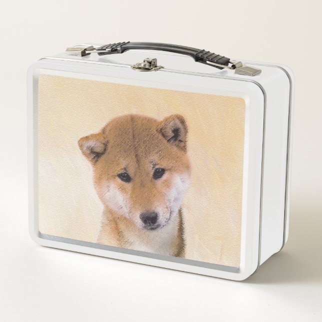 Pintura Shiba Inu (roja) - Arte Perro Original (Anverso)