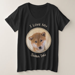 Pintura Shiba Inu (roja) - Arte Perro Original