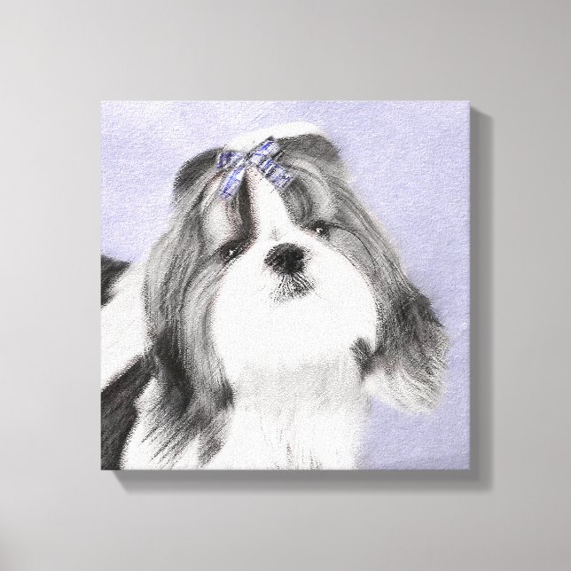 Pintura Shih Tzu - Arte Perro Original. (Anverso)